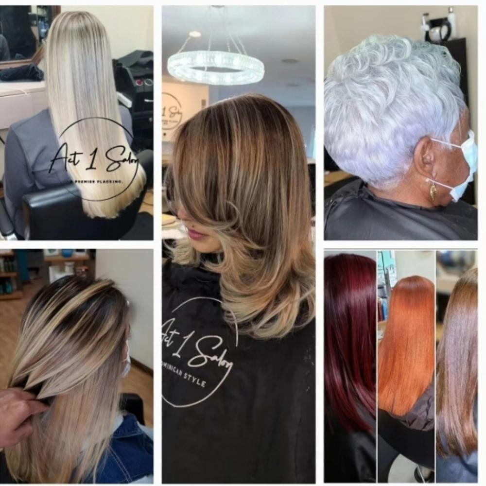 Finished haircut styled at Act 1 Salon & Spa