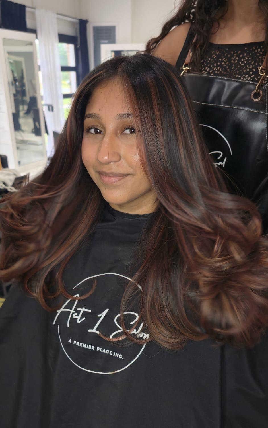 Cut and color work photographed at Act 1 Salon & Spa